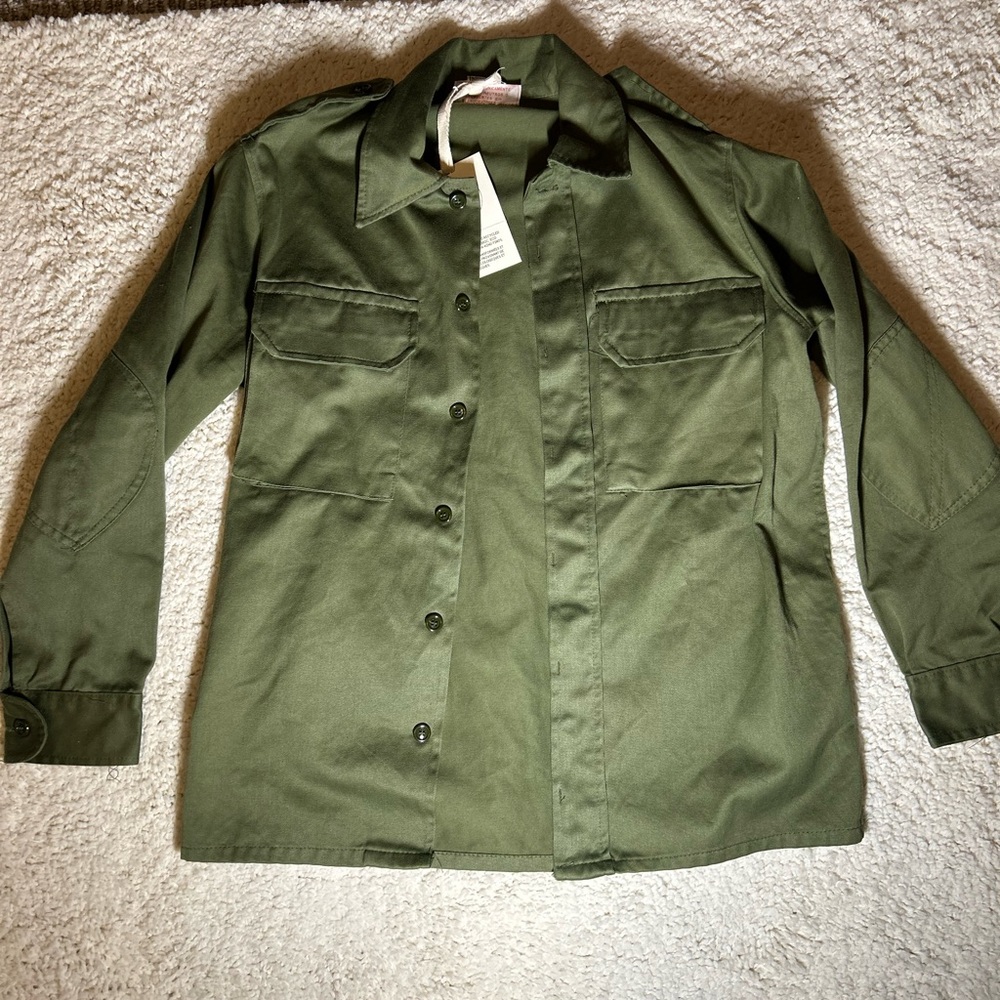 Urban Renewal Army Green Button Up Jacket